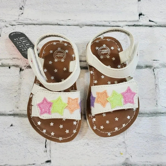 wonder nation Other - Baby White Star Strappy Sandal